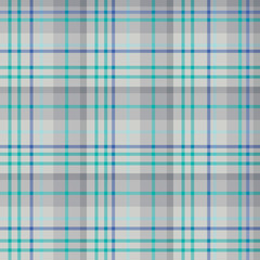 Seamless pattern in light grey and dark blue colors for plaid, fabric, textile, clothes, tablecloth and other things. Vector image.