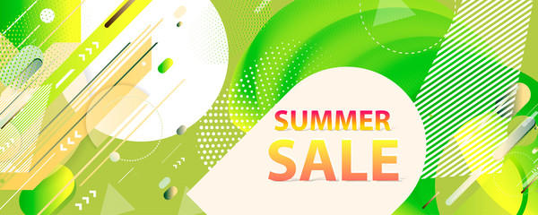 Sale summer backgrounds colorful 3d holiday vector Illustration graphic design poster flyer leaflet party