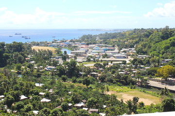Fototapeta na wymiar View of Honiara, Guadalcanal Island, Solomon Islands