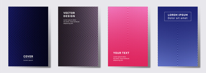 Naklejka premium Geometric lines patterns with edges, angles.