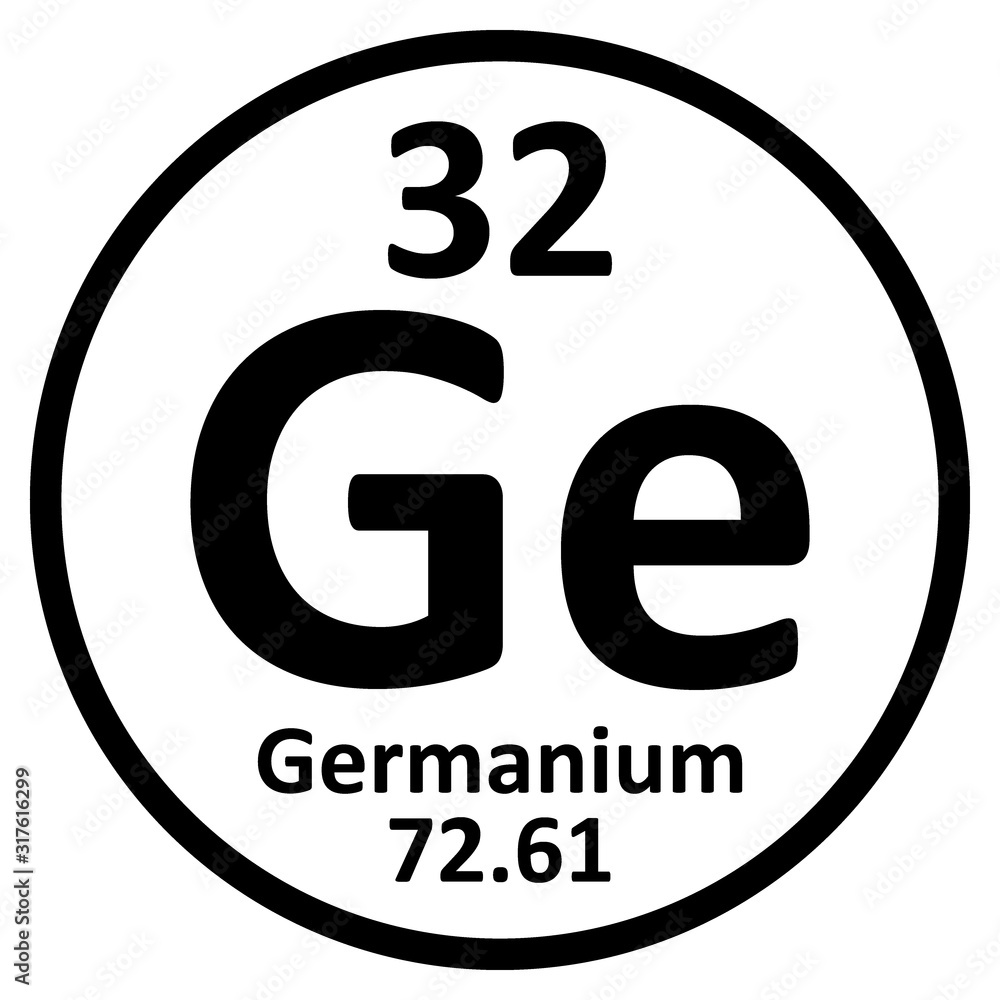 Wall mural Periodic table element germanium icon. - Wall murals
