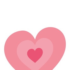 cute hearts love isolated icon