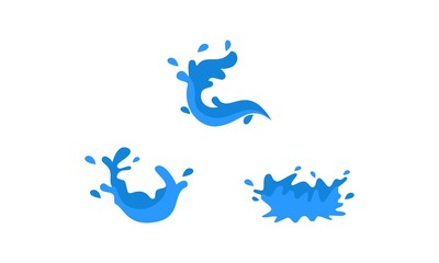 Water icon set template logo design