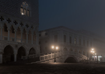 Bridge of Sighs - Venice - Foggy Night