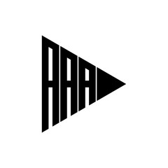 Letter AAA logo icon design vector