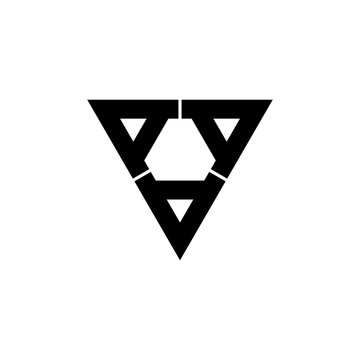 Letter AAA logo icon design vector
