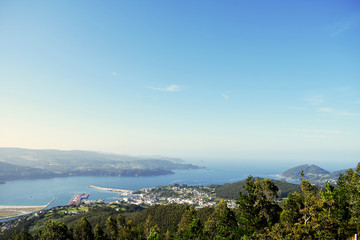 San Roque viewpoint in Viveiro, Viveros, Lugo. Galicia. Spain. Europe. September 28, 2019