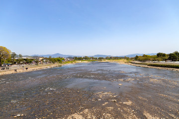 嵐山を流れる桂川