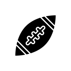 American football icon design template, vector icon designed in flat style isolated on white background, solid icon vector design, can be used for web and various needs of your project