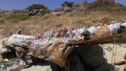barca abandonada