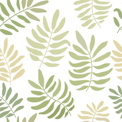 Seamless pattern with leaves. Creative floral texture. Great for fabric, textile Vector Illustration