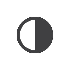 contrast icon, brightness icon