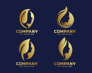 Beauty feminine logo for company