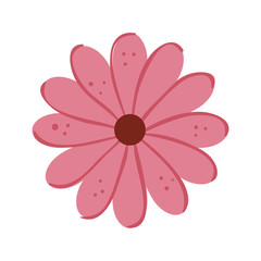 cute flower natural isolated icon