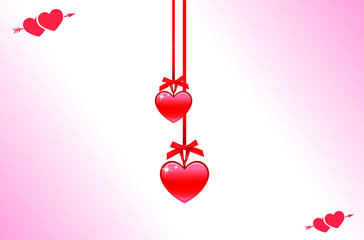 heart with red ribbon