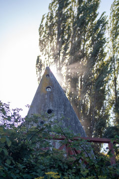 Monumento chono huilliche chilo&eacute; sudam&eacute;rica punta de lanza