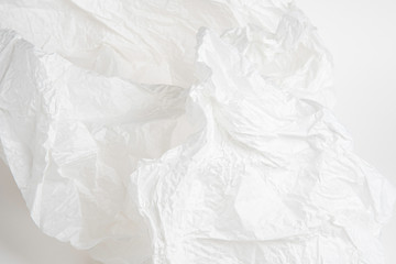 Crumpled White Tissue Paper