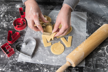 cooking cookies for holiday