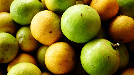 fresh lime and lemon fruits background