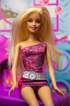 WOODBRIDGE, NEW JERSEY - May 10, 2019: A 2000s era Barbie Doll is posed for a picture