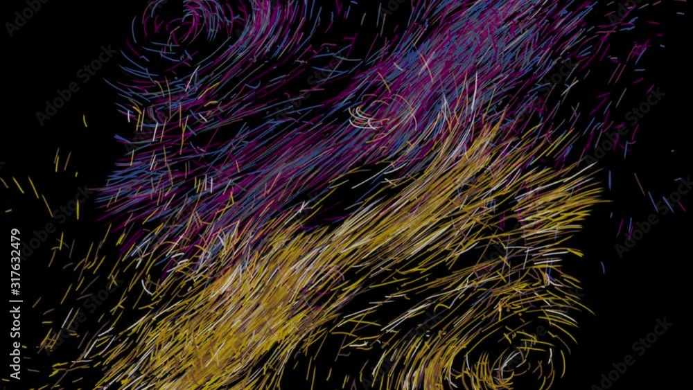 Poster stylish, trendy and modern animation with copy space. animation. beautiful abstraction of multicolor
