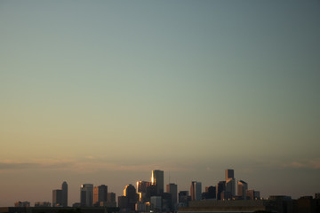 Obraz na płótnie Canvas Houston Skyline At Sunset