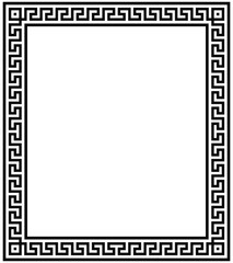 Art Deco black ornamental decorative frame. Vintage simple line frame border plaque book cover. Frame border deco vector simple line isolated. Vector illustration. EPS 10