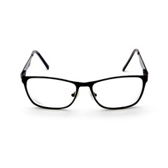 Female glasses for vision isolated on white background