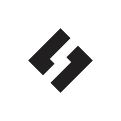 letter lr geometric square logo vector