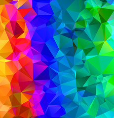 Fototapeta premium Abstract multicolor full Color rainbow background. Vector polygonal design illustrator
