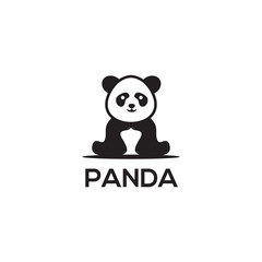 Panda icon logo design vector template © dimensi design