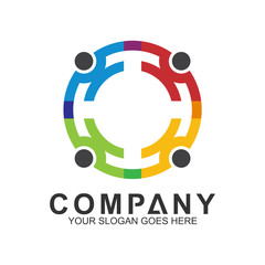 People Care Logo,World Unity,Human Community,Family Icon,Foundation Logo