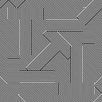Seamless pattern with black letter T