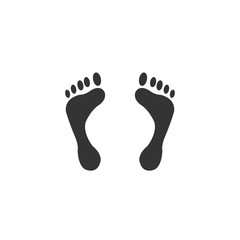 Fototapeta na wymiar feet icon vector for website and graphic design