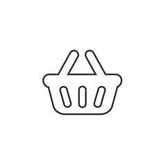 shopping basket icon vector for website and graphic design