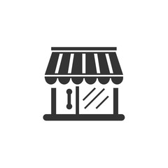 store shop icon vector for website and graphic design