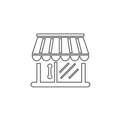 store shop icon vector for website and graphic design