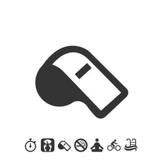 whistle icon vector for website and graphic design