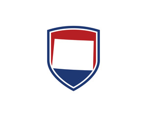 Colorado Map and Shield Logo Icon Template 001