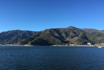 Lake scenery of Kawaguchiko, Japan