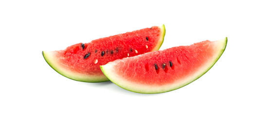 Sliced of watermelon an isolated on white background