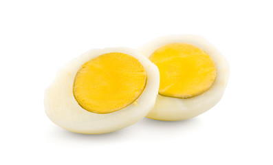 boiled egg an isolated on white background