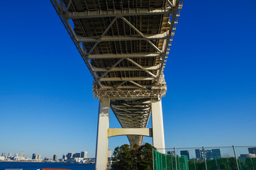 東京港に掛かる吊橋