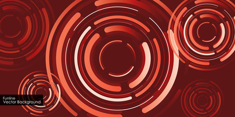 Abstract round comic surprise background, Vector round line geometric shapes.