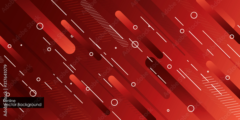 Poster abstract dark red background with lines