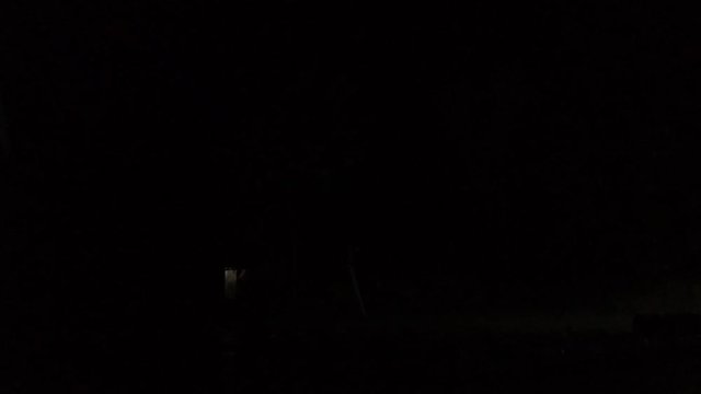 the sound of rain and thunder simultaneously at night, central java, Indonesia