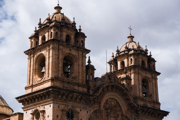 Fototapeta na wymiar Cusco Cathedral located on the main square of Cusco in Peru