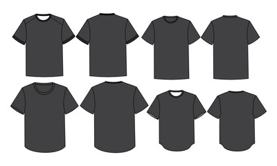 t-shirts pack black and white drawing file