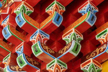 Tibet pattern in the Lama temple