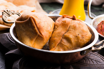Veg Samosa - is a crispy and spicy Indian triangle shape snack
